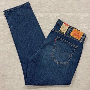 Levis 514 Jeans Mens 40 x 32 Straight Leg Regular Fit Medium Wash Denim